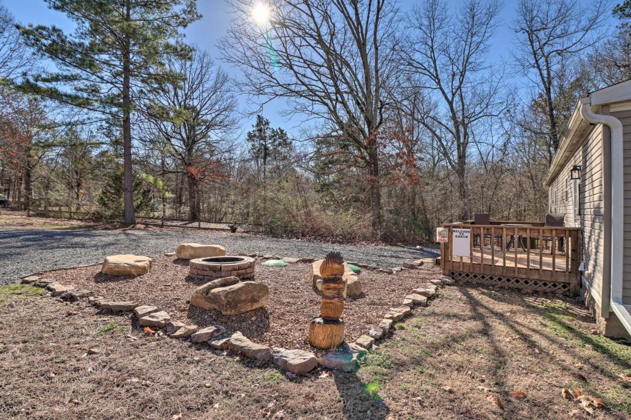 Lakefront Greers Ferry Cabin With Covered Boat Slip! Fairfield Bay Bagian luar foto
